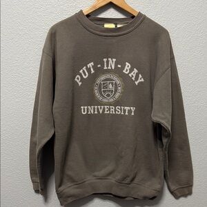 Vintage 90's Put-In-Bay University Brown‎ Sweater